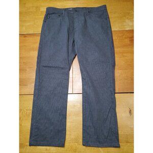 AG Adriano Goldschmied The Everett Slim Straight Jeans Men 36x30 Grey Plaid